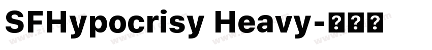SFHypocrisy Heavy字体转换